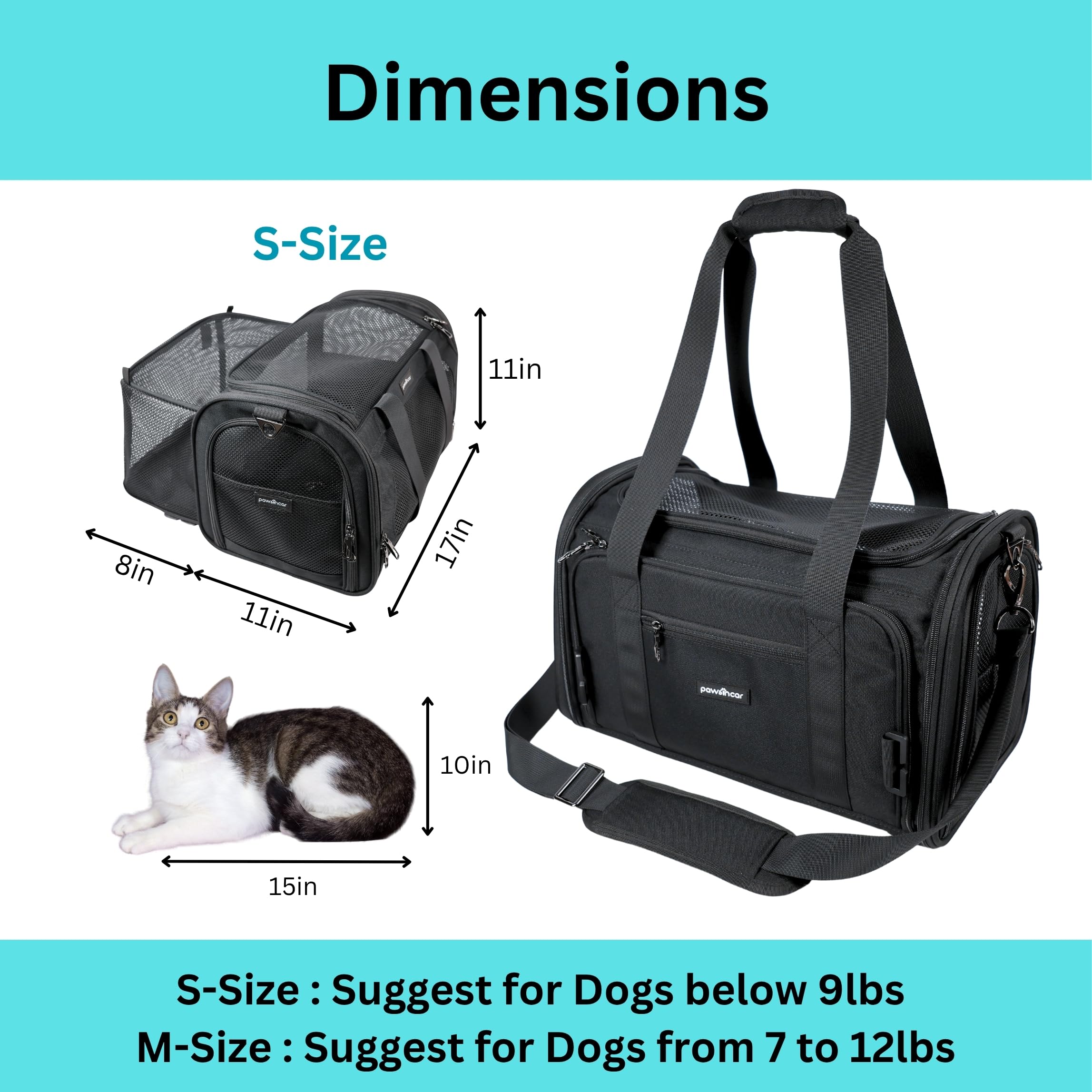 PawsInCar exclusive fan pocket adds versatile airflow options.