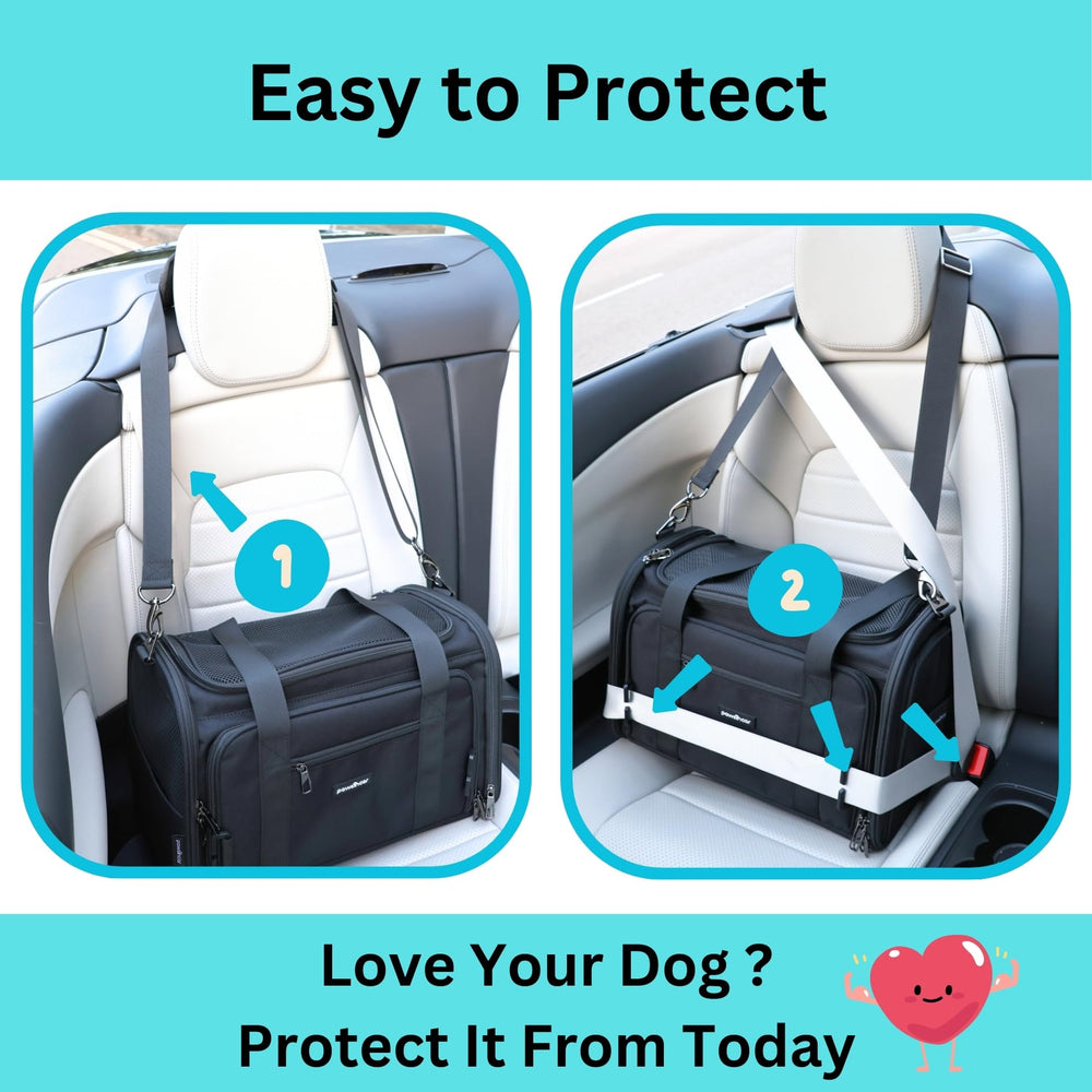 PawsInCar fan-pocket design improves airflow on warm travel days.