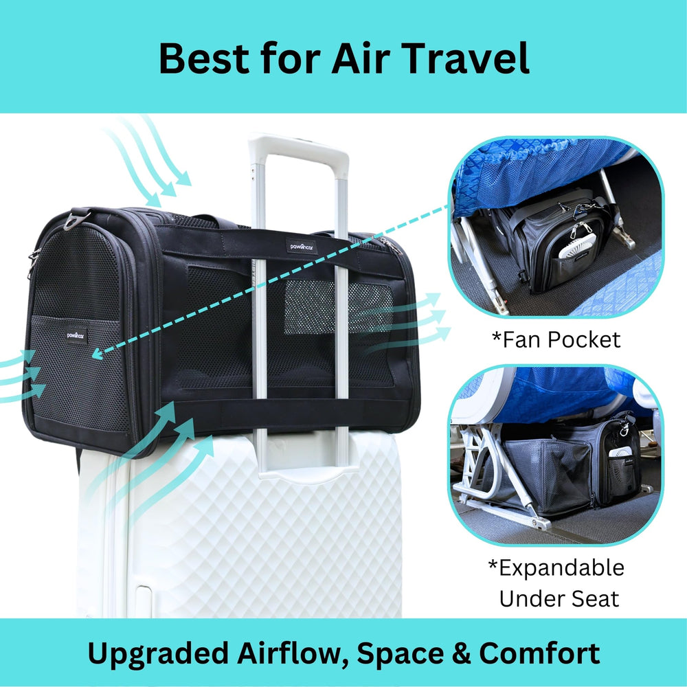 PawsInCar large pocket storage keeps travel essentials organized.
