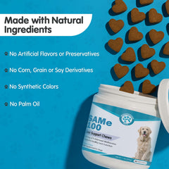 Pawsitive liver-support chews for senior dogs promote overall wellness.