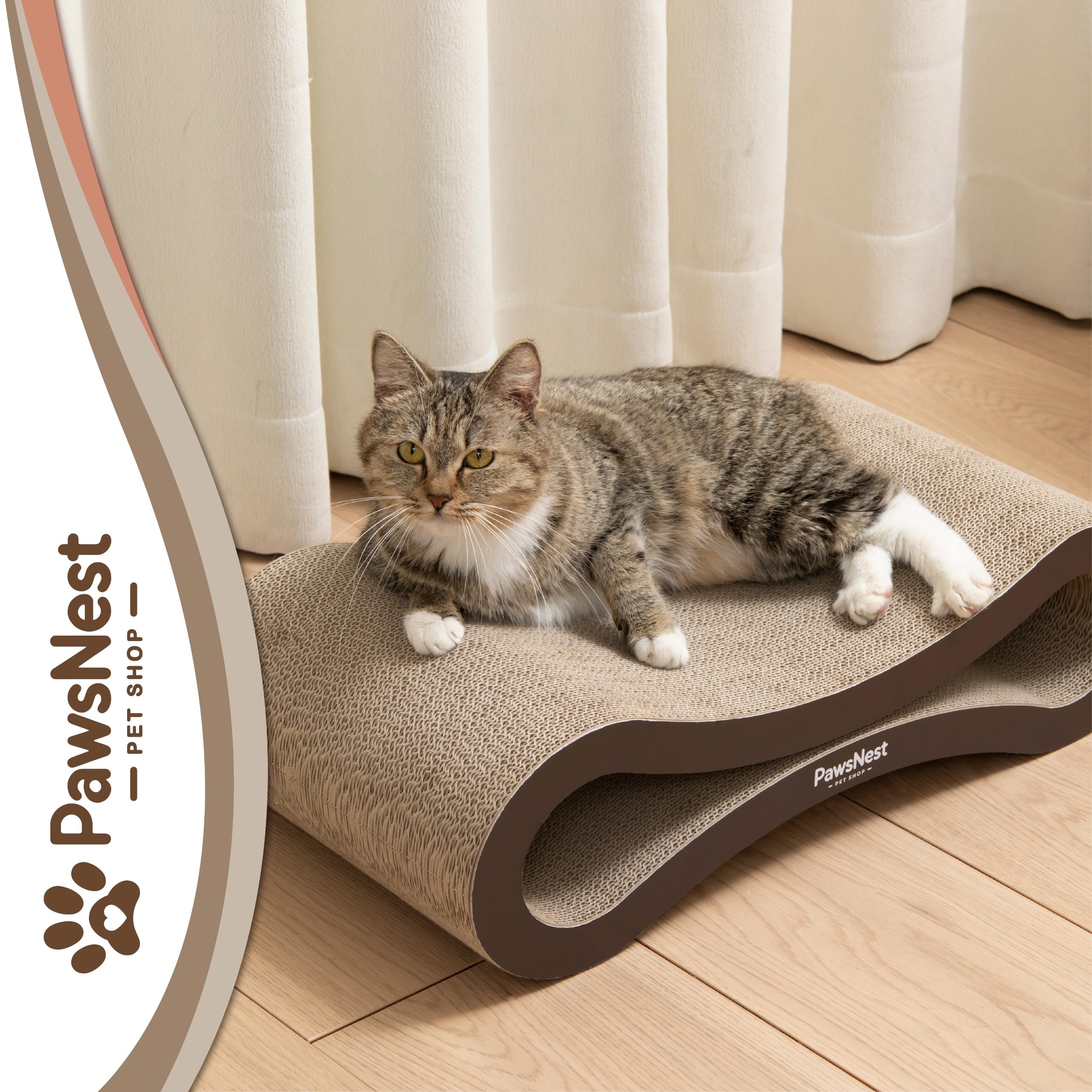 PawsNest modern 21.65-inch design fits neatly into any room.