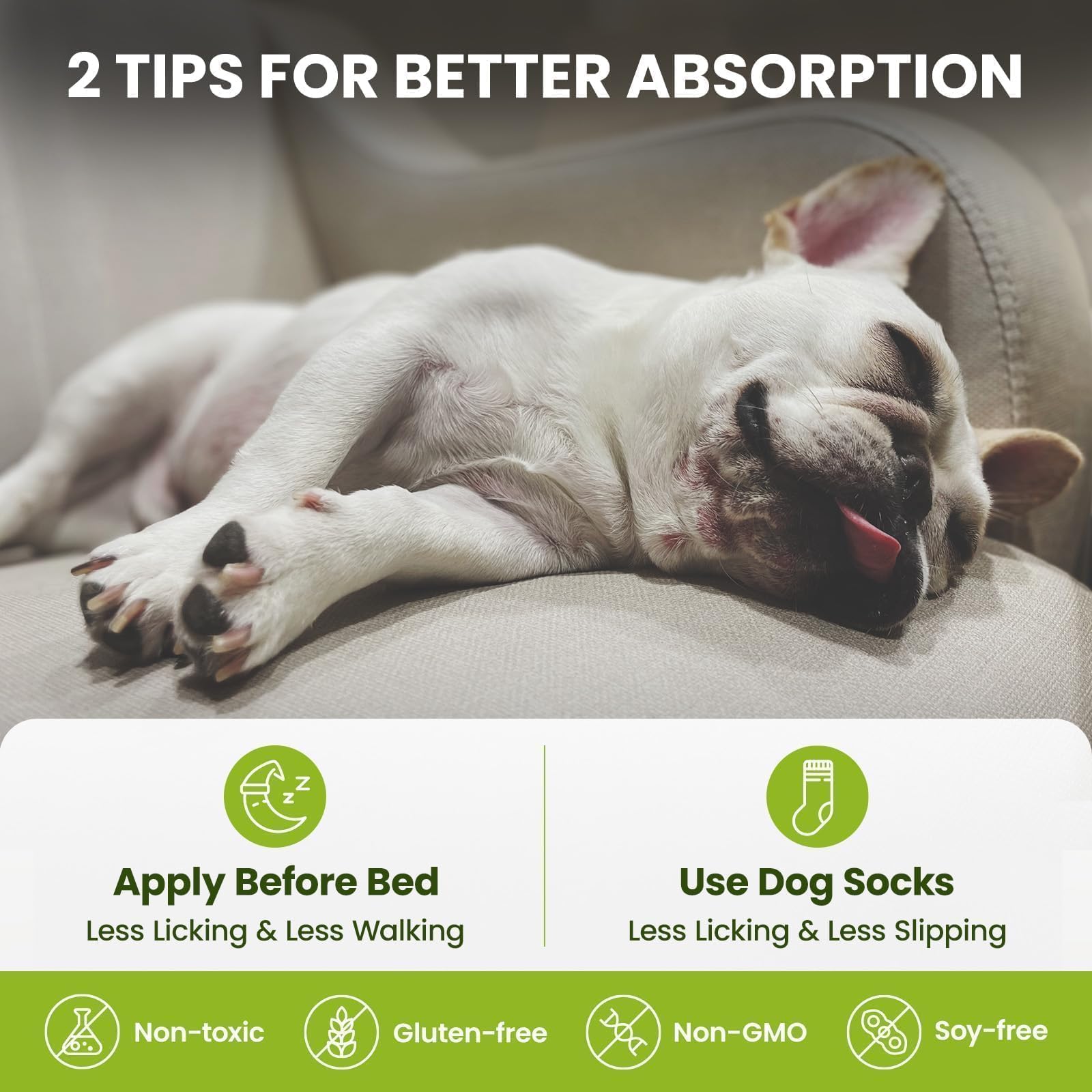 PawSono daily-use balm massage into paw pads for comfort
