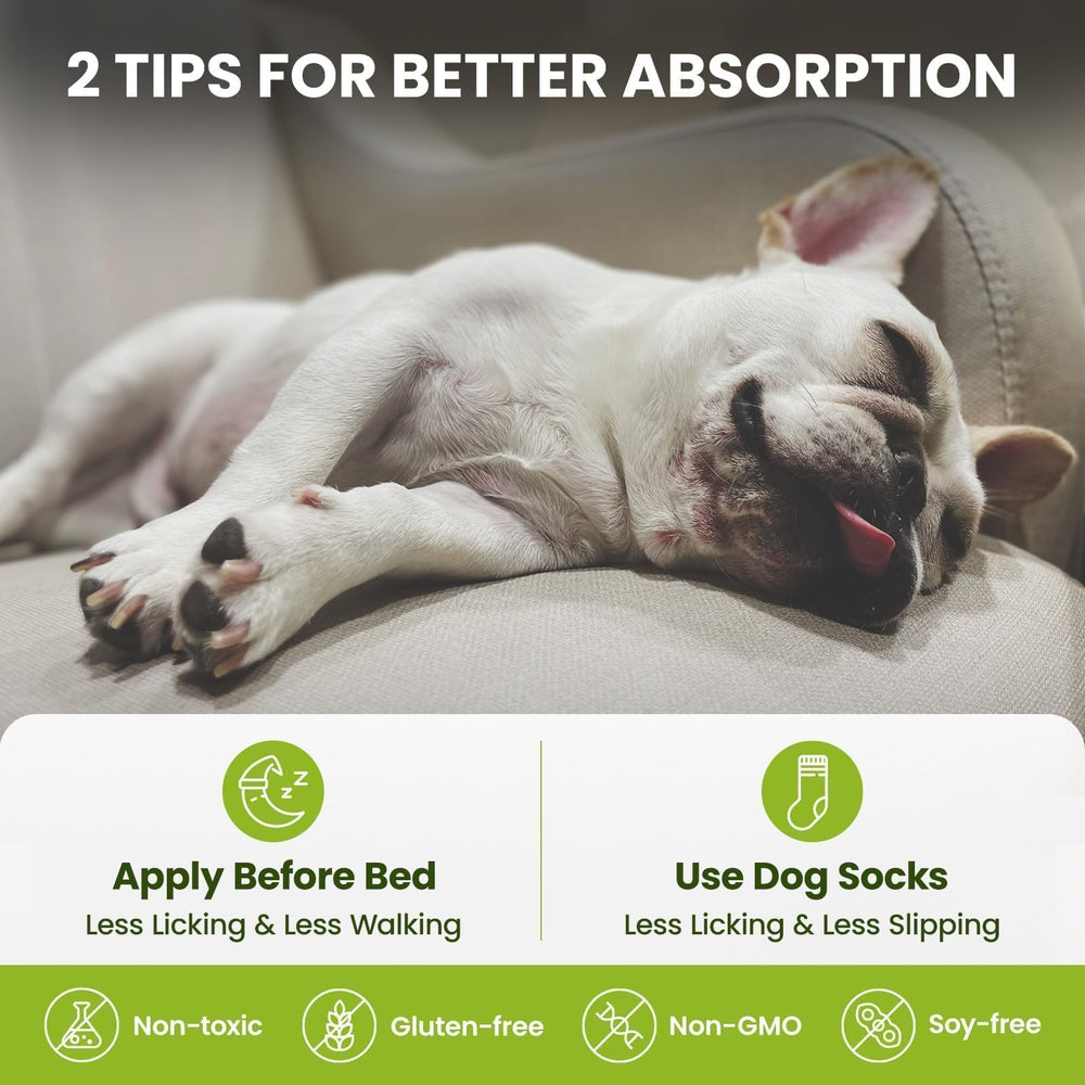 PawSono daily-use balm massage into paw pads for comfort