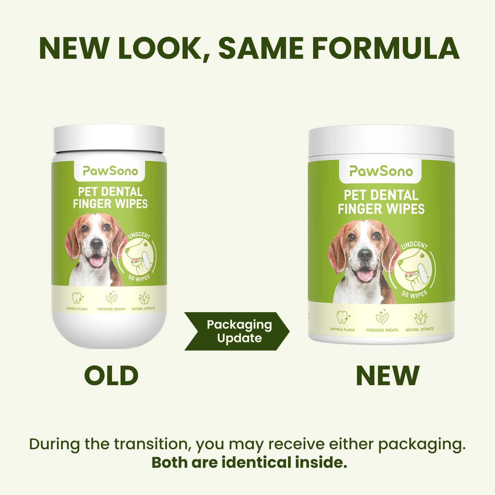 PawSono portable travel wipes for pets on the go.