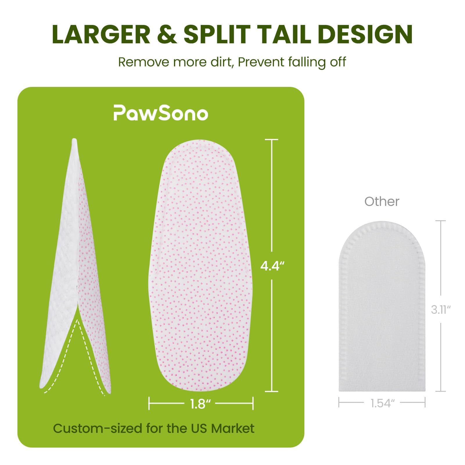 PawSono zero-mess travel-friendly wipes for mess-free use.