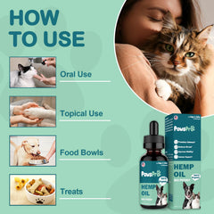 PawsPro hemp oil label shows clear dosage guidance for reliable use.