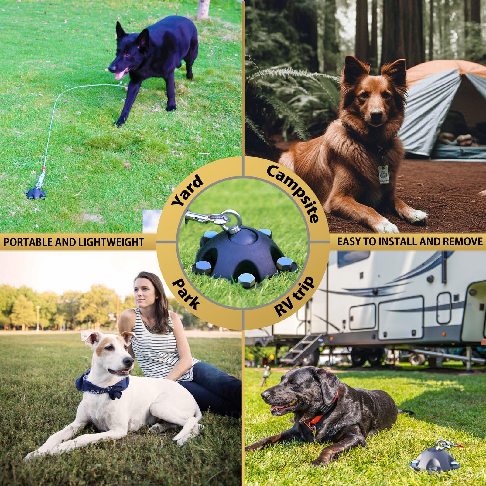 PAWSTATION five-screw anchors provide stronger ground grip