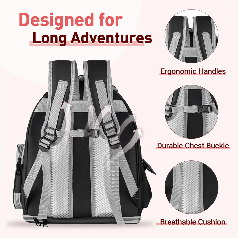 pawstrip Backpack is airline-approved for easy travel with pets
