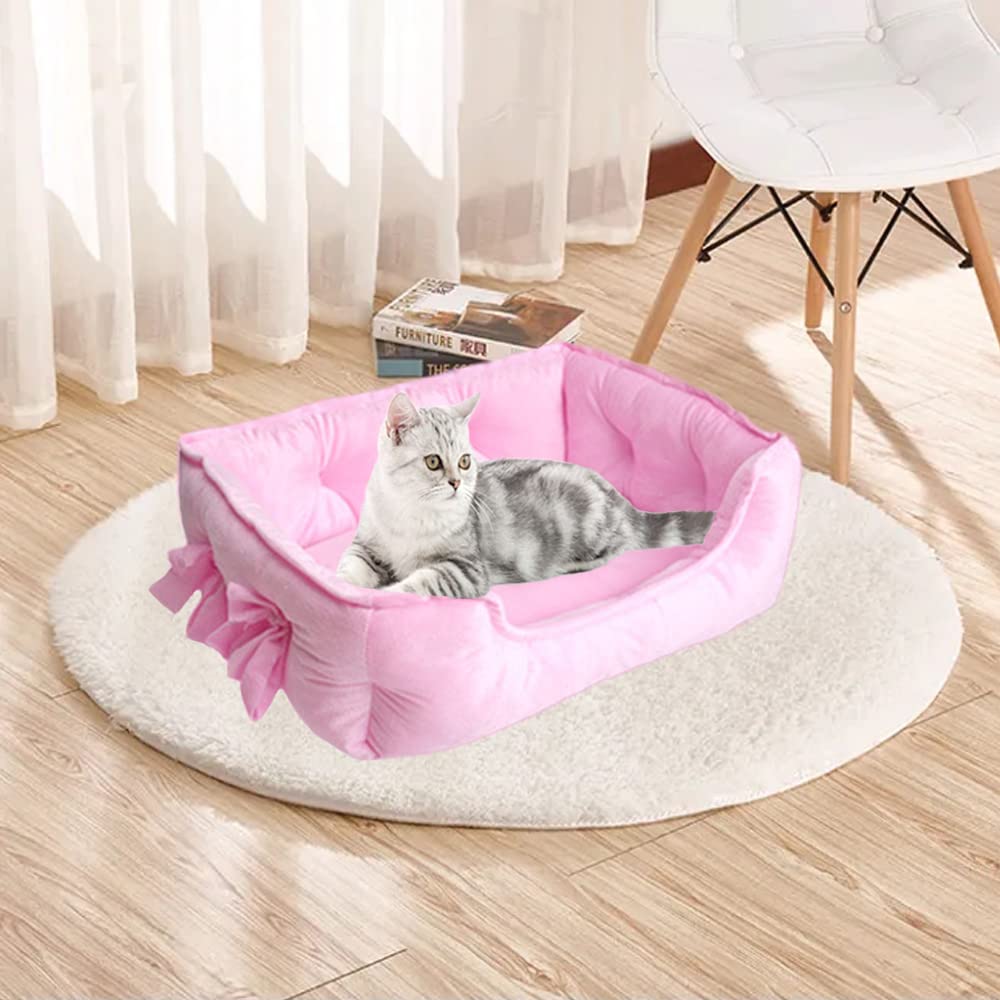 pawstrip Cute Princess Bed pink waterproof-bottom demonstrates moisture-proof base.