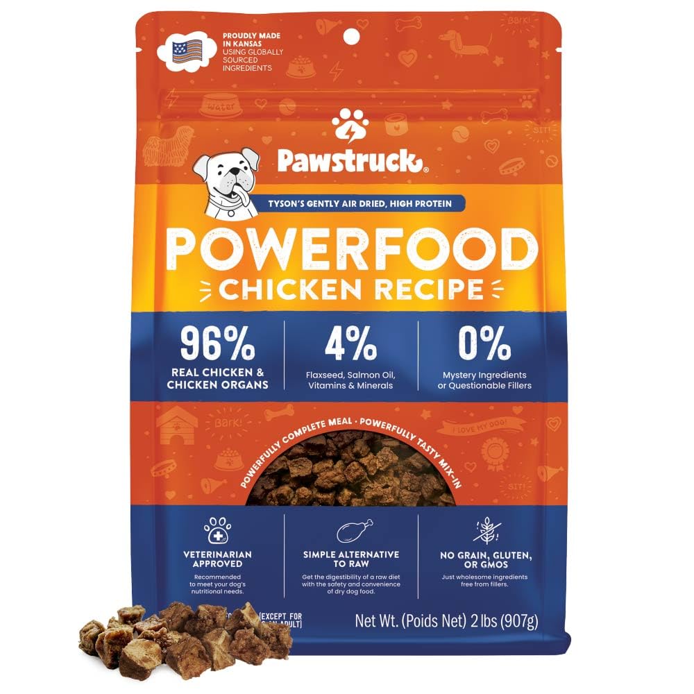 Pawstruck air-dried chicken bites close-up showing crunchy texture for meals