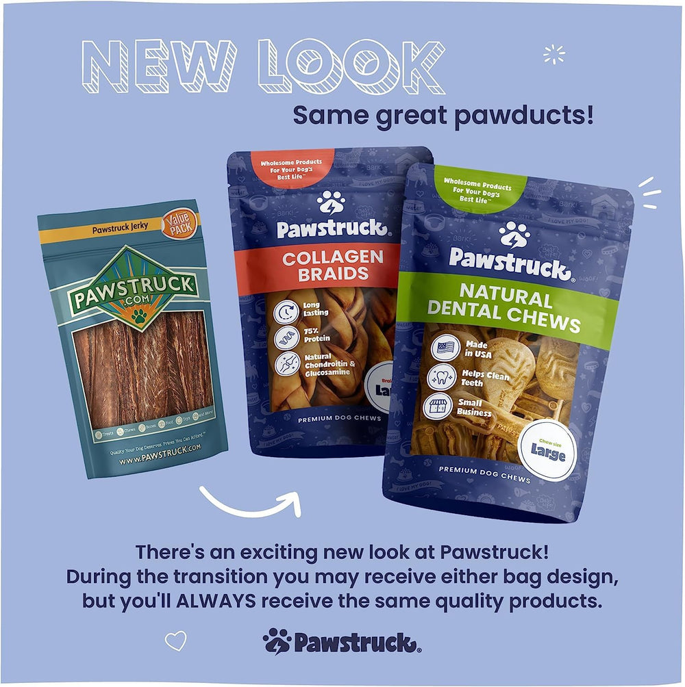 Pawstruck sticks closeup texture—naturally meaty aroma dogs love