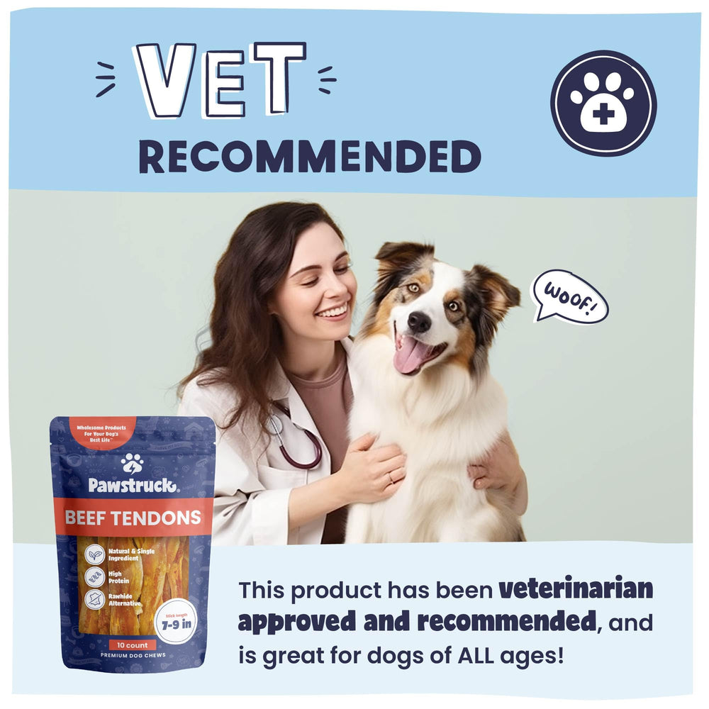 Pawstruck Beef Tendon Chew Sticks slow-roast juices evoke meaty aroma dogs love.