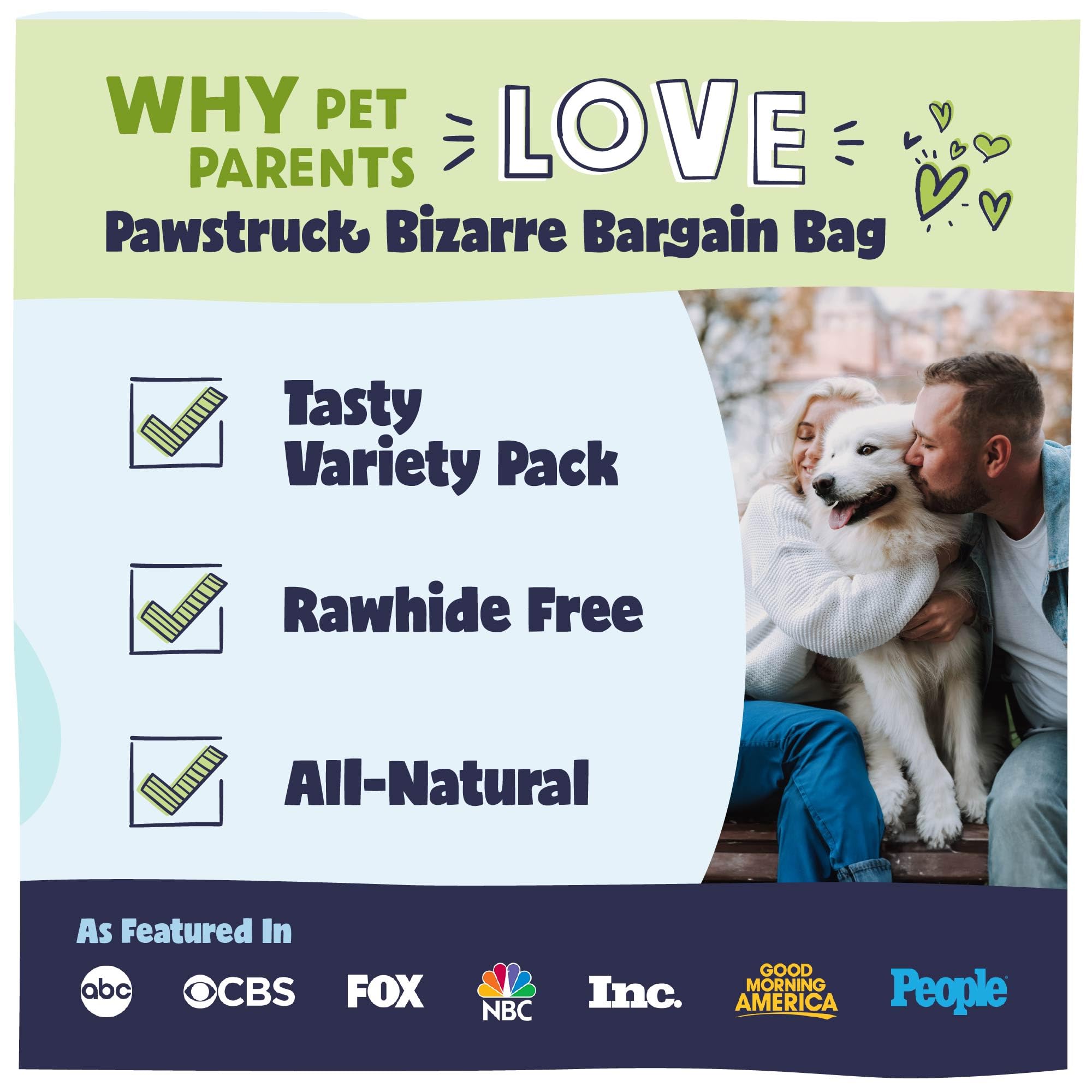Pawstruck Bizarre Bargain Bag grass-fed beef sticks image emphasizes natural protein for adventures.