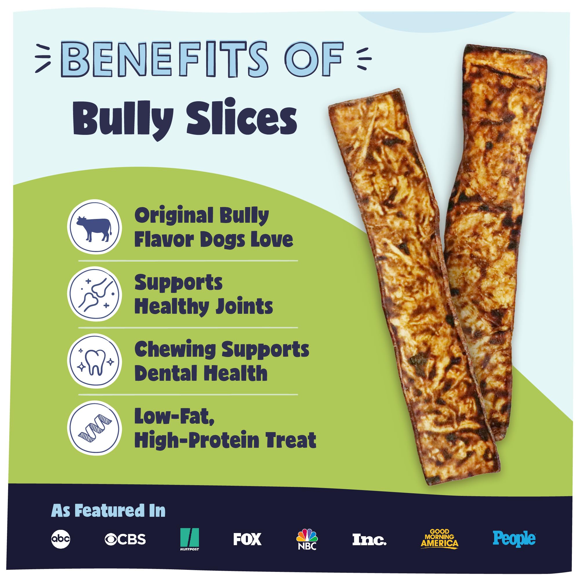 Pawstruck Bully Slices gravy-coated rawhide chews deliver tasty, satisfying chewing for dogs.