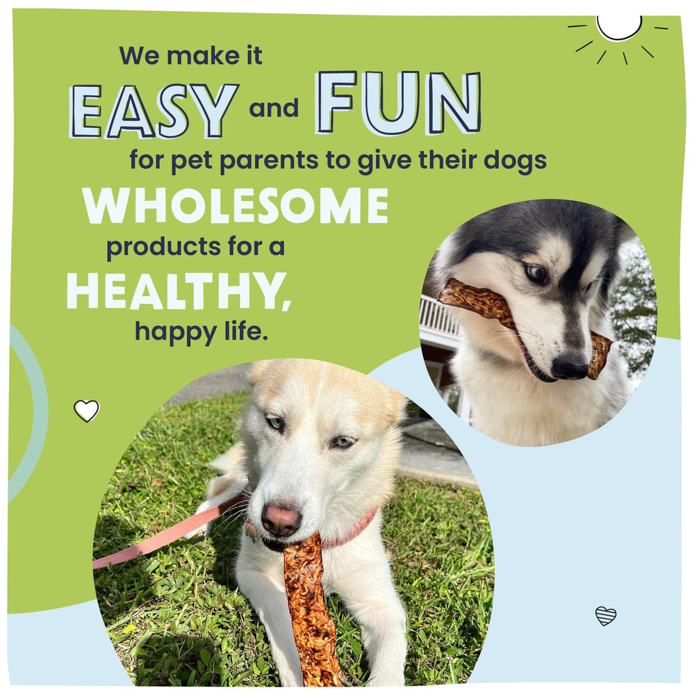Pawstruck Bully Slices long-lasting chew pictured for extended chewing sessions.