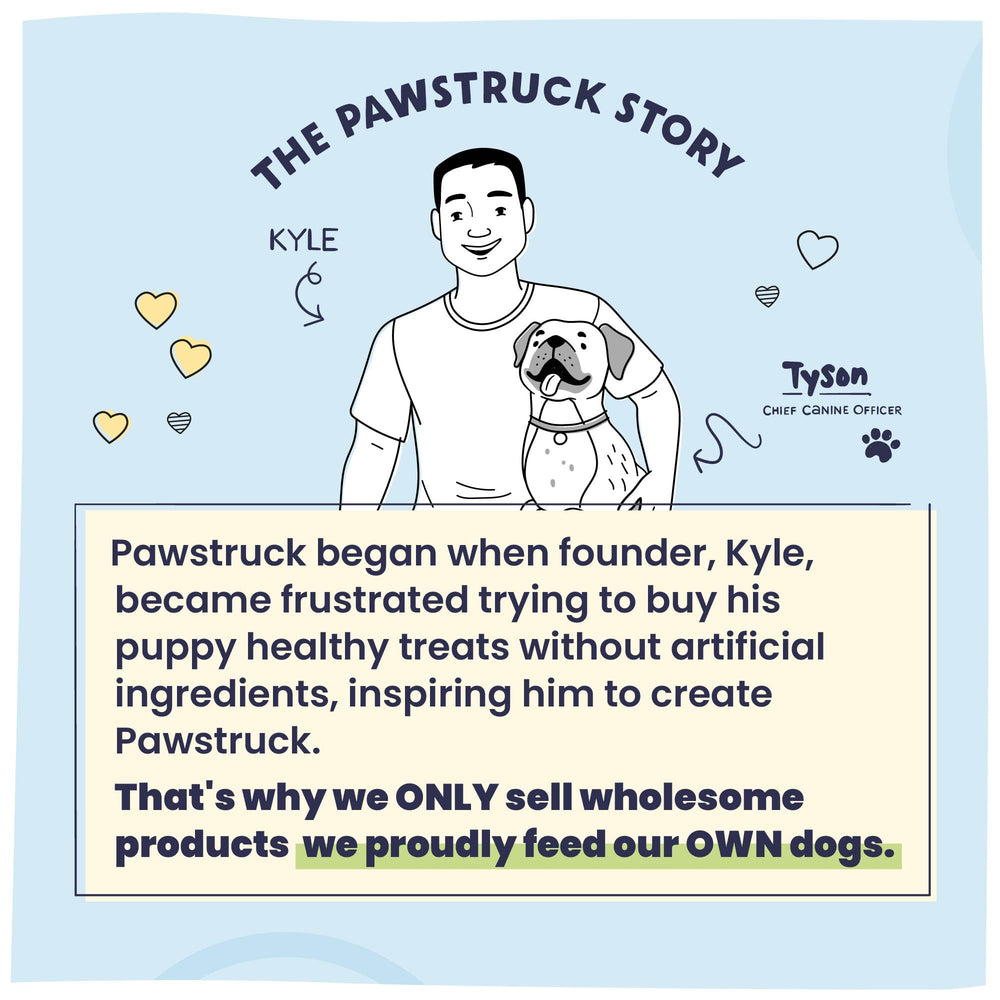 Pawstruck bully stick rings from south-american facility; quality-assured.