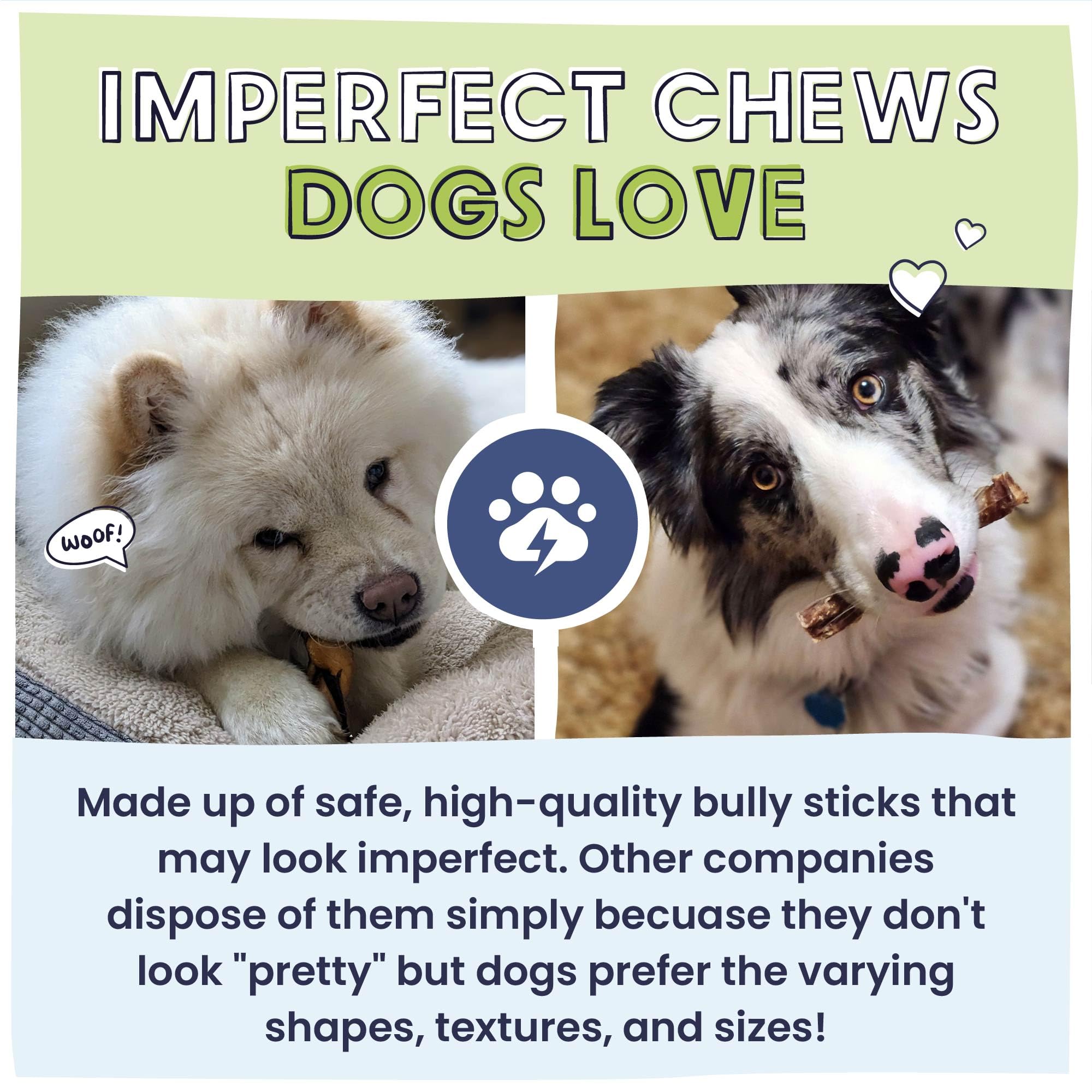 Pawstruck bully sticks labeled grass-fed sourcing for premium chews