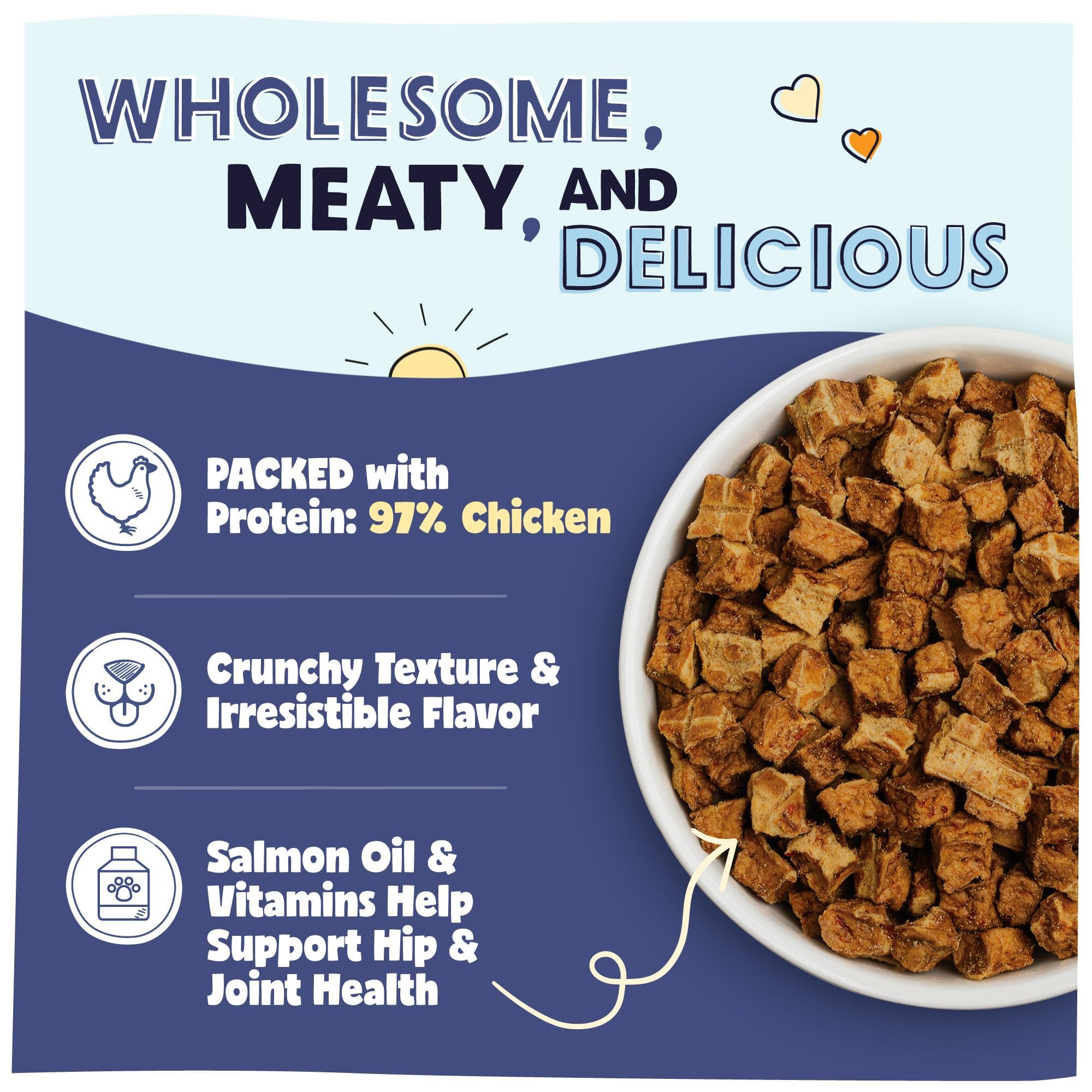Pawstruck grain-free dog food served in a bowl for all breeds