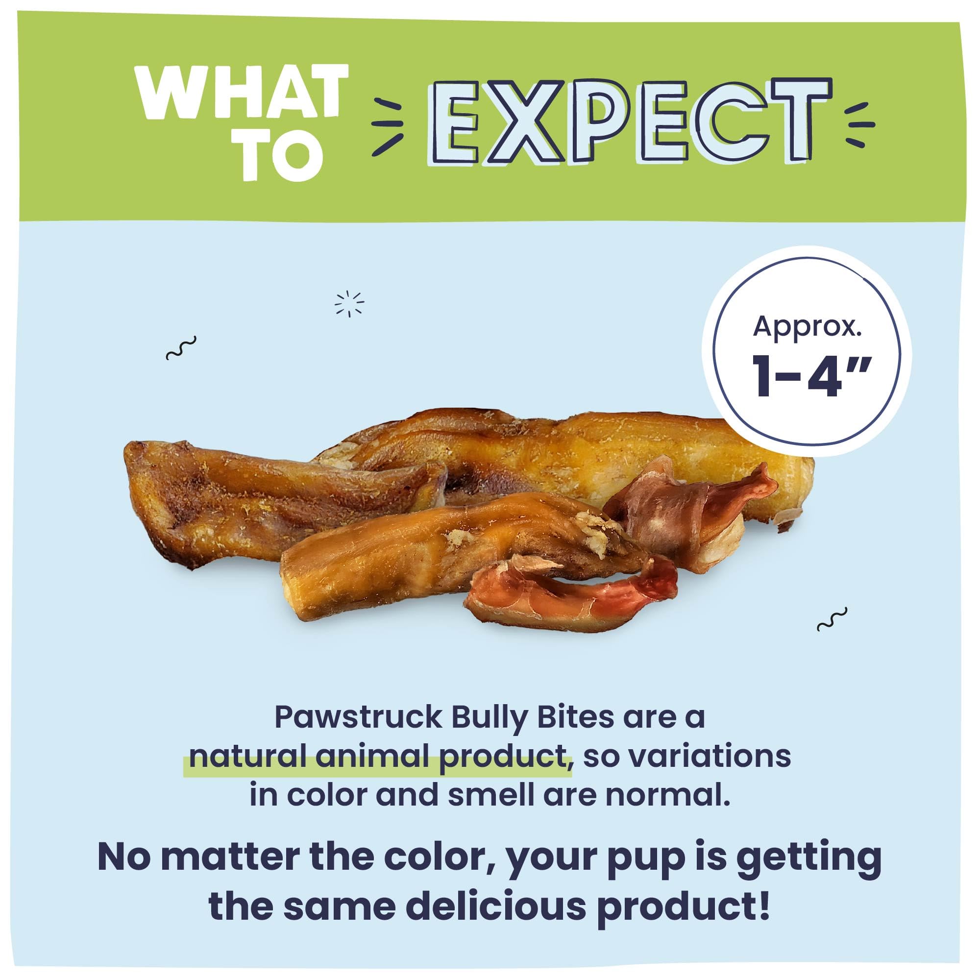 Grass-fed beef cattle origin details on Pawstruck packaging.