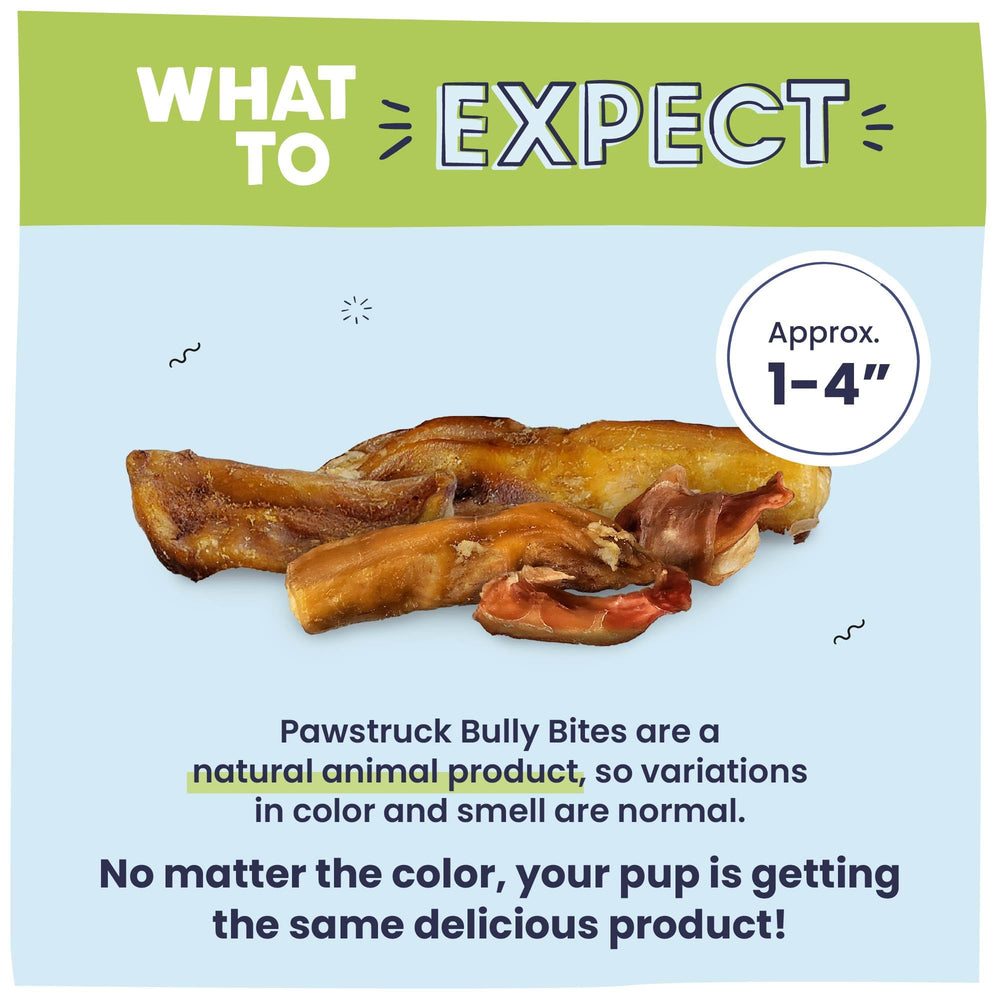 Grass-fed beef cattle origin details on Pawstruck packaging.