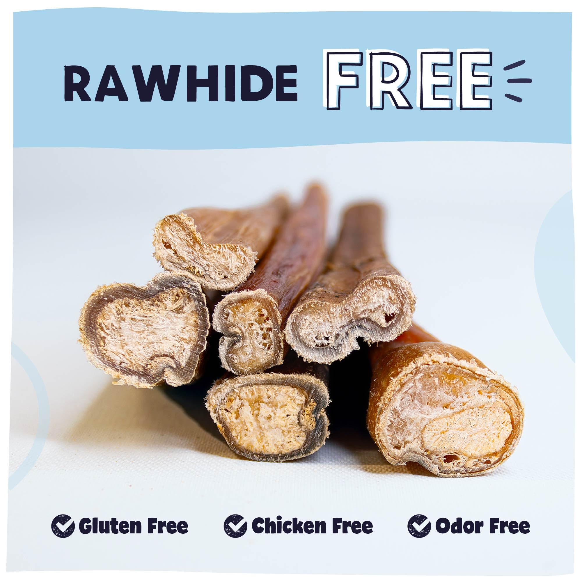 Pawstruck bully sticks – packaging by weight for consistent value