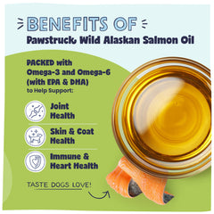 Pawstruck salmon oil pump-dispense demonstrates easy meal dosing.