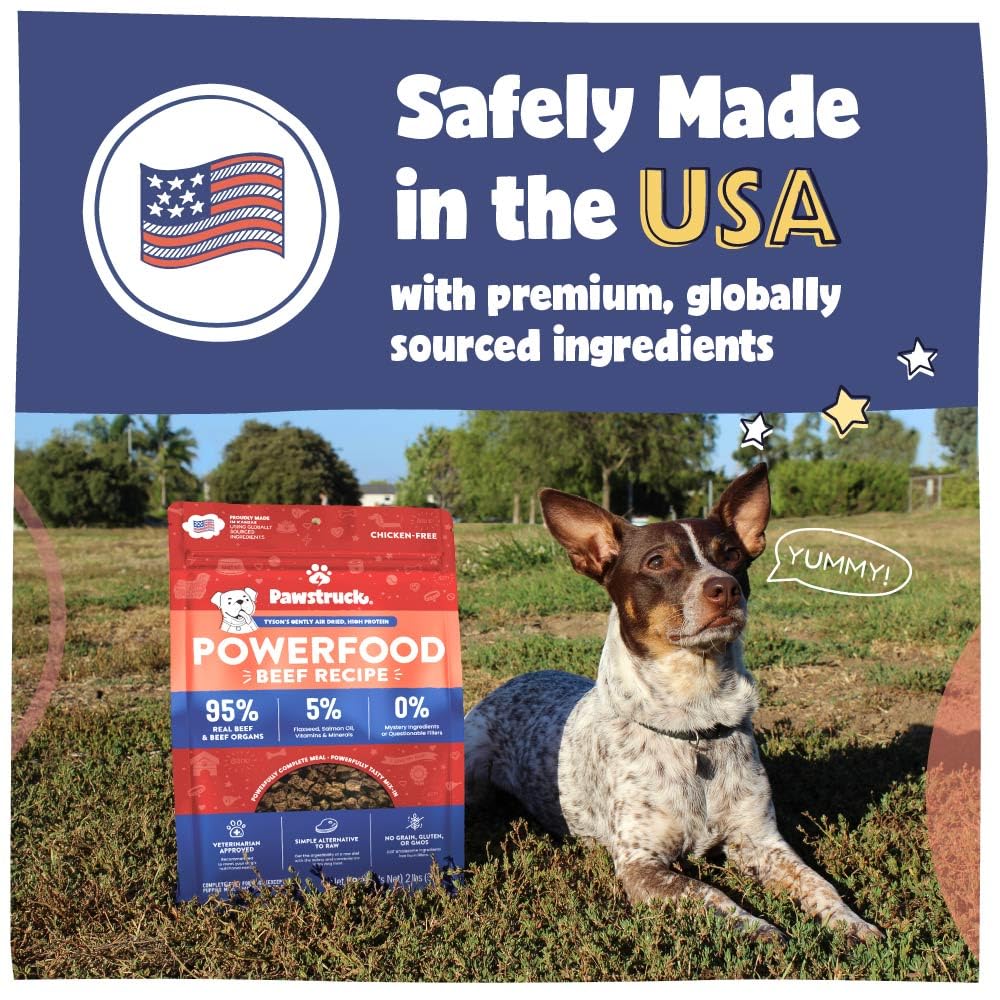 Pawstruck vet recommended tag signals trusted nutrition guidance for dogs.