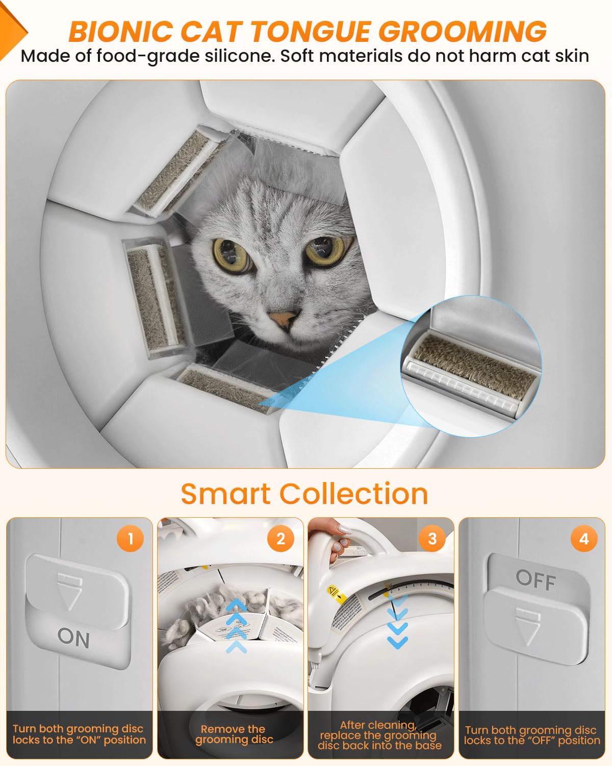 PawSwing 360-degree surround grooming system in action
