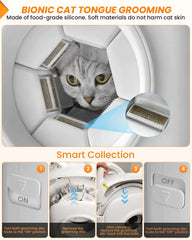 PawSwing 360-degree surround grooming system in action