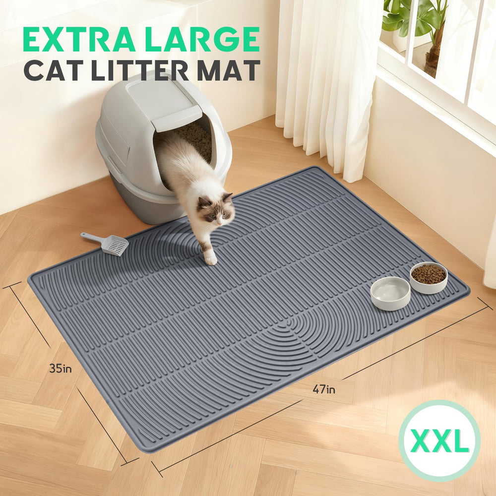 Pawtasy litter mat vacuum-compatible for fast, tidy cleanups