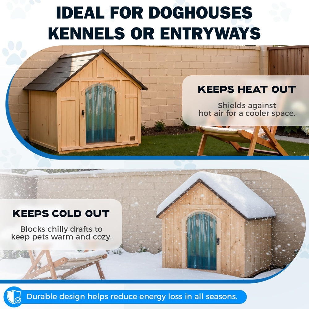 Pawtenda dog door flap lightweight-swing design makes it easy for pets to push through.