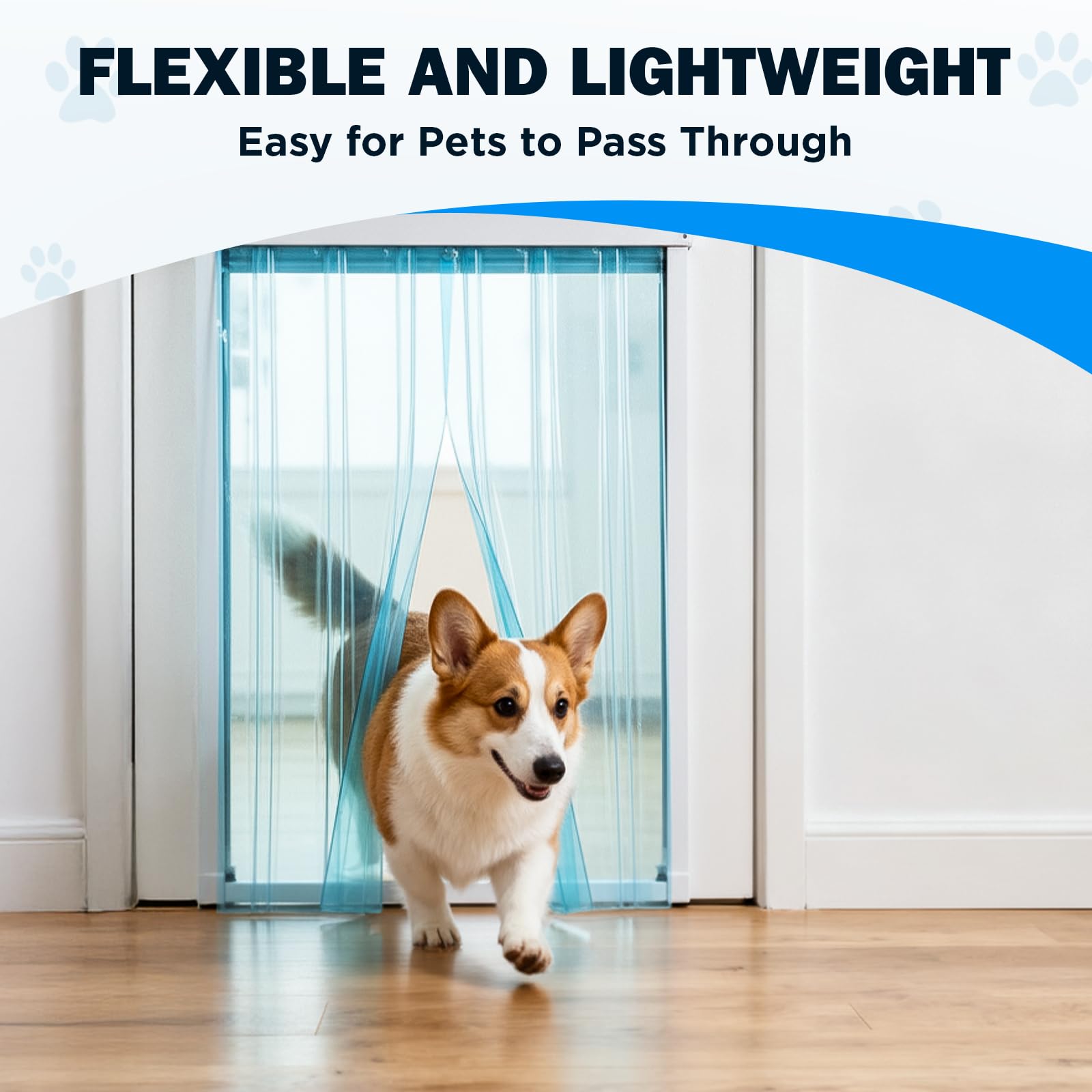 Pawtenda dog door flap secure-seal reduces drafts and noise for a quieter room.