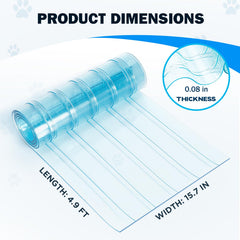Pawtenda dog door flap UV-resistant PVC offers durable, scratch-resistant performance outdoors.