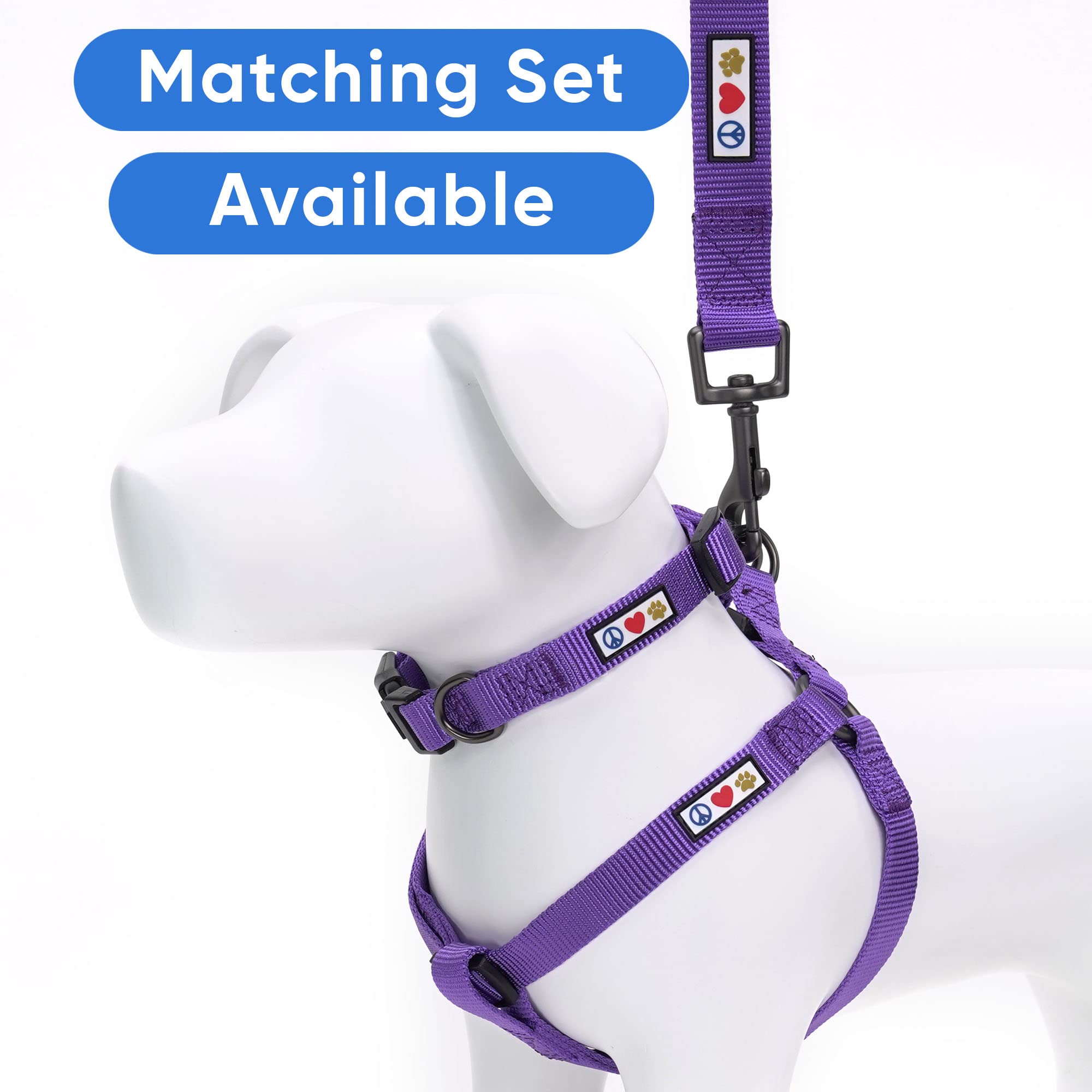 Pawtitas leash with black nickel hardware for secure leash attachment