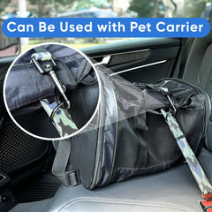 Pawtitas durable nylon emphasizes long-lasting construction for daily car trips.