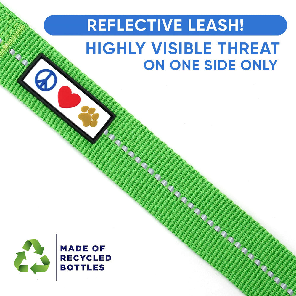 Pawtitas Green Dog Leash supports puppy training with a comfortable grip and secure feel.