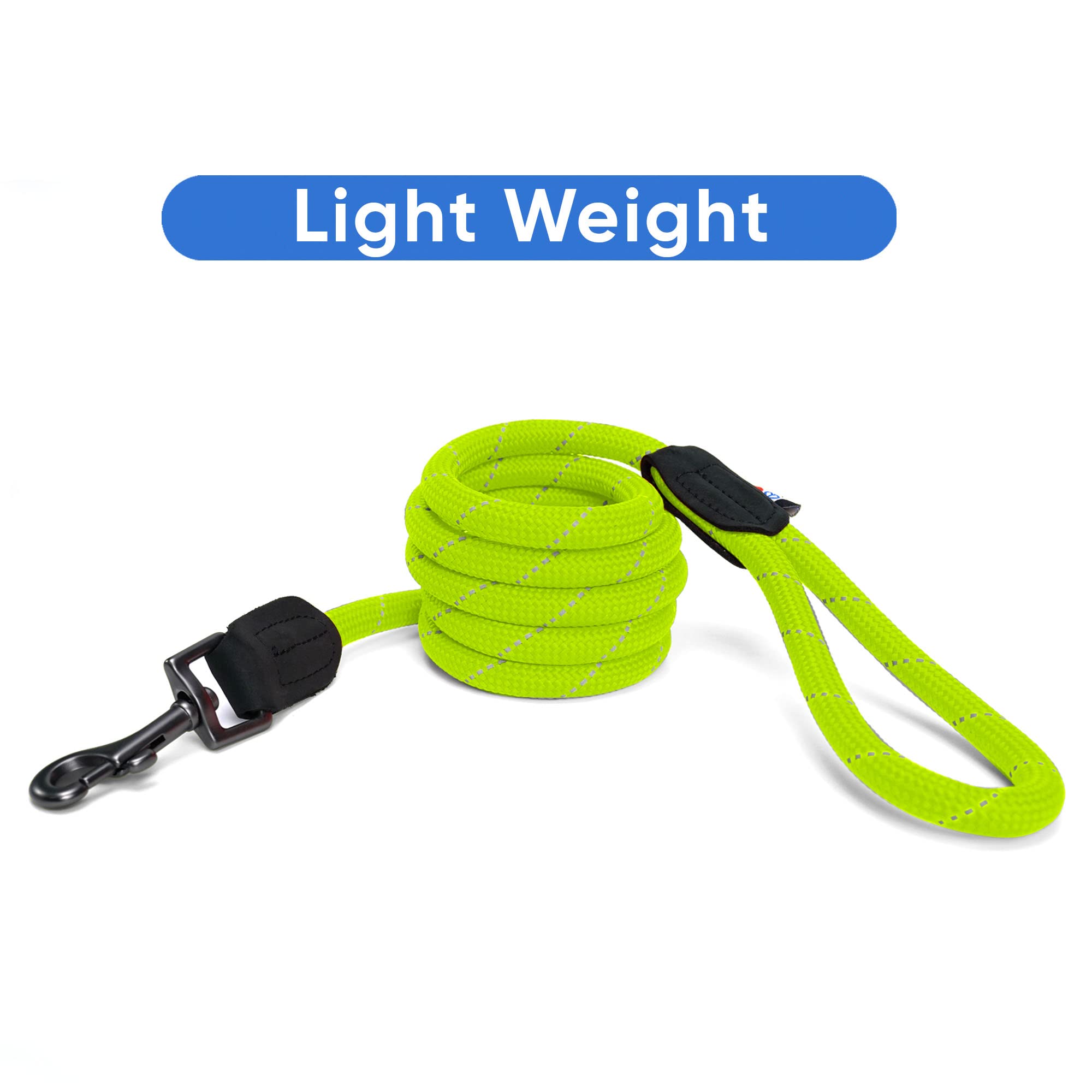 Pawtitas heavy-duty leash is reliable for medium to large dogs during demanding workouts.