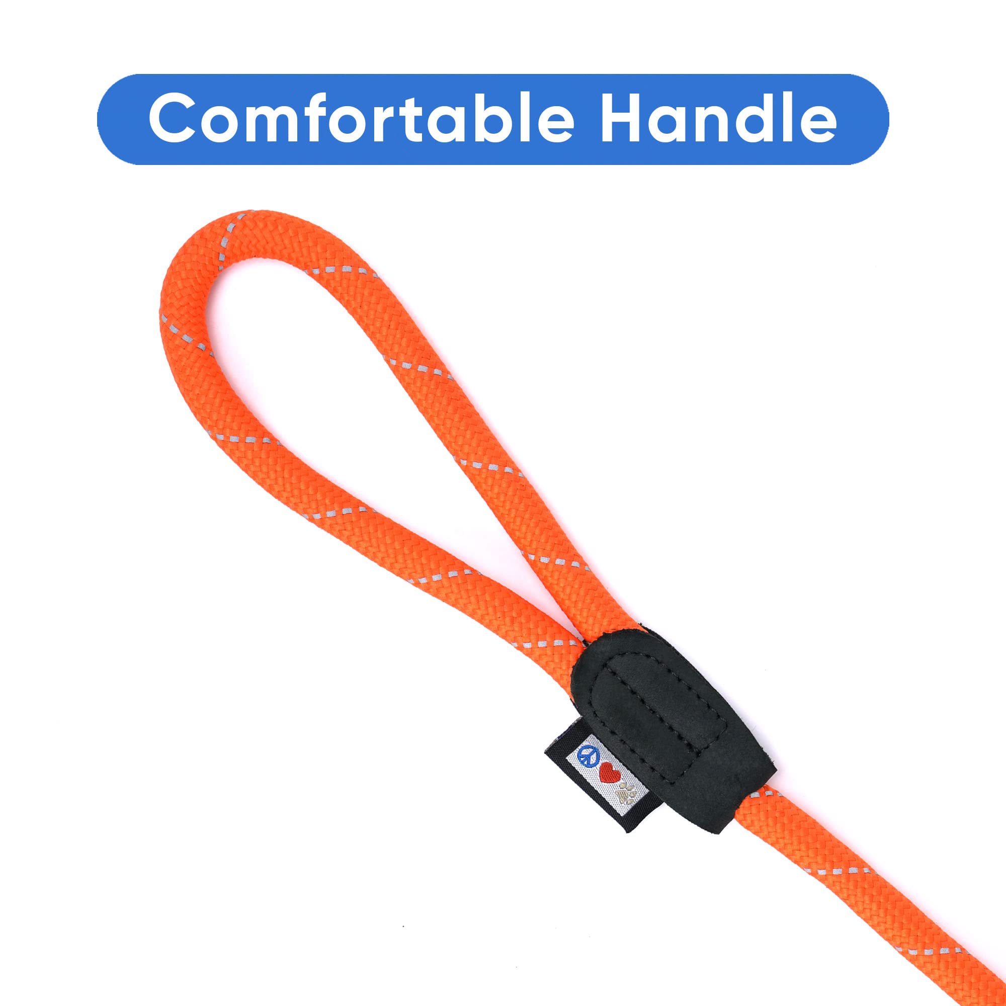 Pawtitas leash for medium to large dogs in orange.