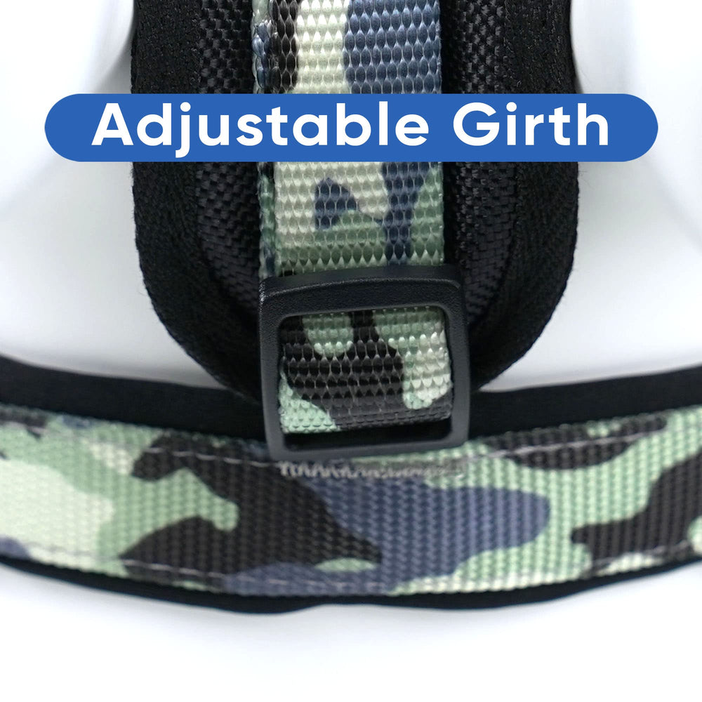 Pawtitas Reflective Harness adjustable fit suits large breeds for comfortable wear.