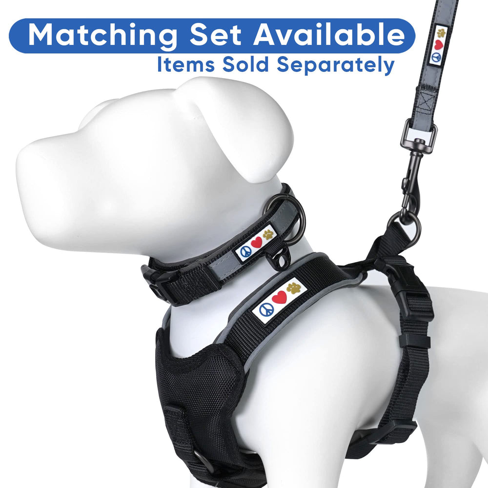 Pawtitas reflective thread on one side increases low light visibility.