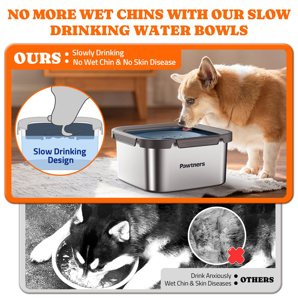 Pawtners 304 stainless steel construction for durability and easy cleaning