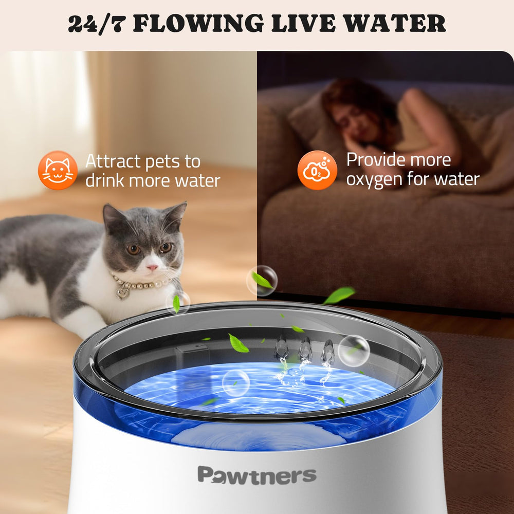 Pawtners assembly-and-filter-guide, visual overview of setup and maintenance steps.