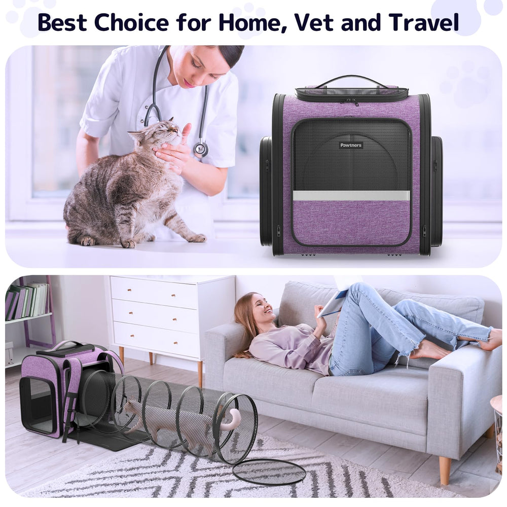 Pawtners cat backpack-care-cleaning notes on easy maintenance between adventures.