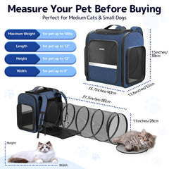 Pawtners cat carrier backpack durable iron frame resists scratches and supports travel.