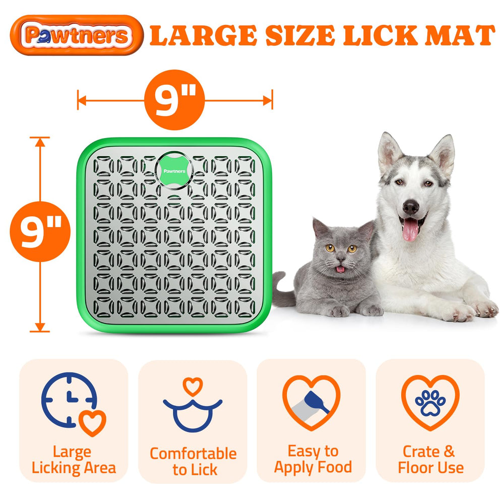 Pawtners cat lick mat provides enrichment for feline boredom relief