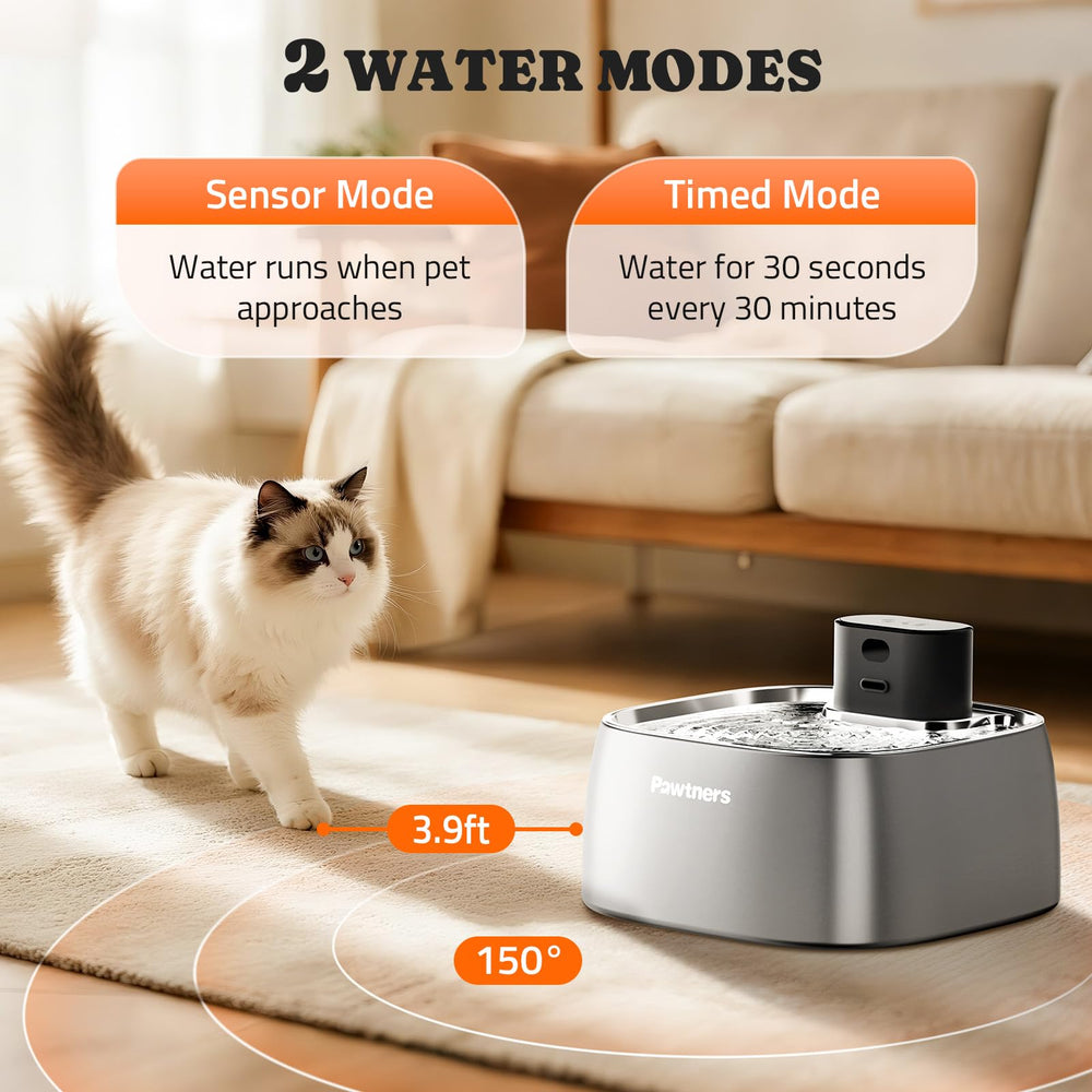Pawtners 108oz capacity fountain for multi-pet homes