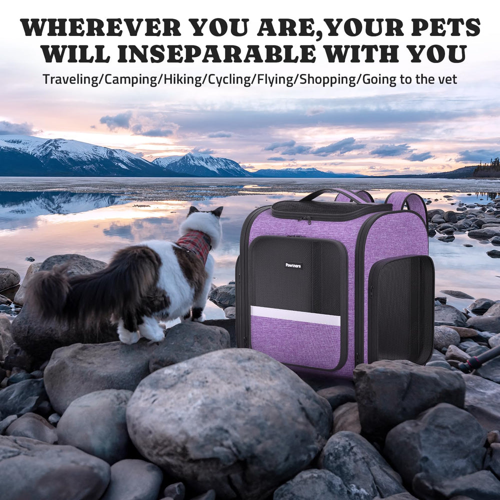 Pawtners dimensions inside view helps ensure proper pet fit.