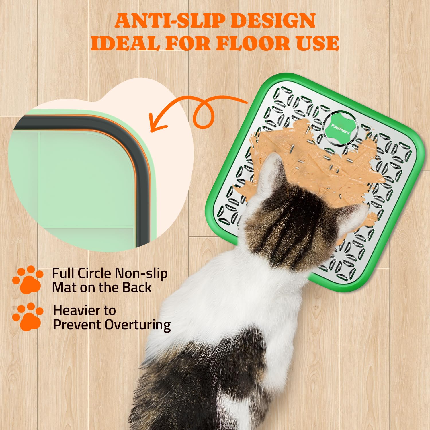Pawtners dishwasher-safe lick mat cleans quickly after meals