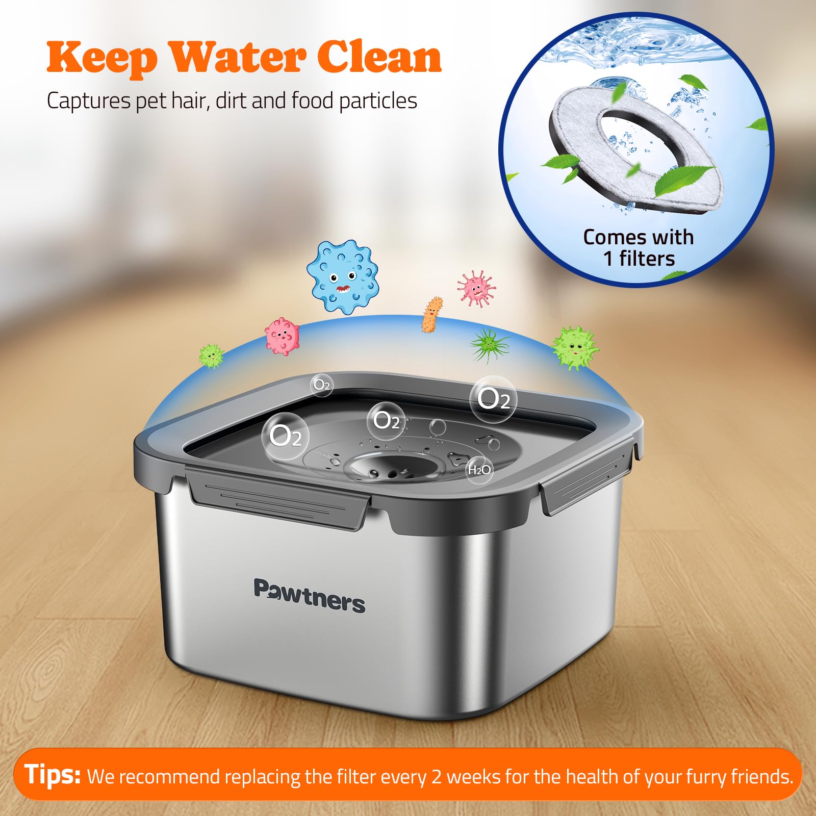 Pawtners dishwasher-safe stainless components simplify quick cleaning after messy days.