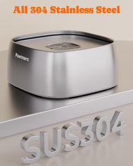 Pawtners spill-proof disk reduces splashes, helping keep floors clean.